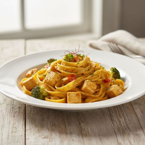 Tagliatelle alla Curry Chicken (scharf)