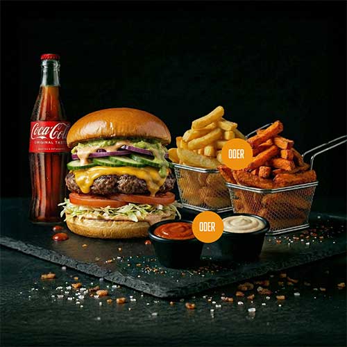 Avocado Burger Menü, 150 g