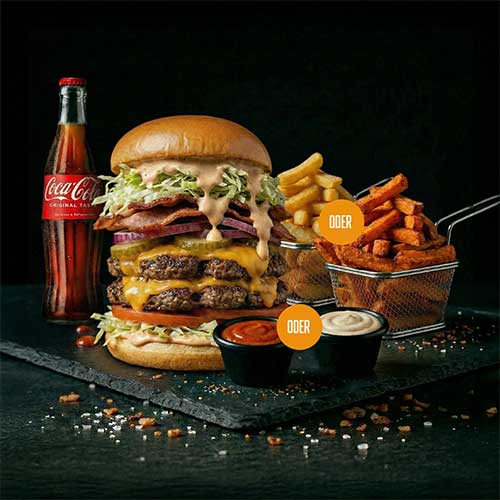 PLB-"The Rock" Burger Menü, 300 g