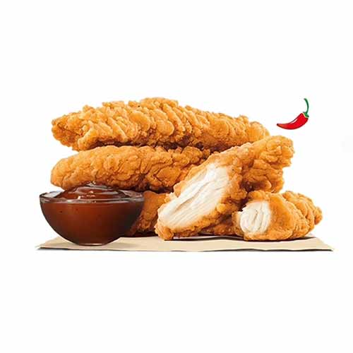 Chicken Strips Spicy mit Saucen (scharf)