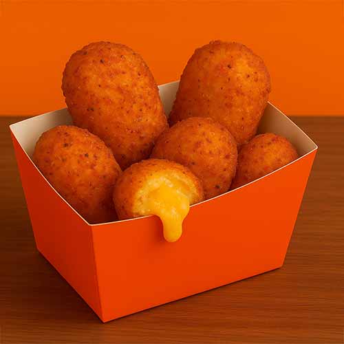 Chili Cheese Nuggets (scharf, vegetarisch), 6 Stück