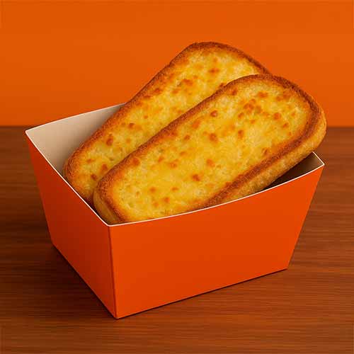 Knoblauchbrot (vegetarisch) mit Käse, 30 cm