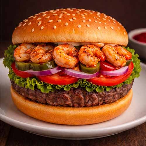 Spicy Garnele Burger, 125 g