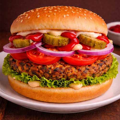 Veggie Patty Burger (vegetarisch)