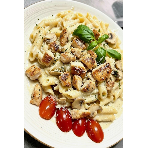 Pasta Alfredo mit Hähnchen