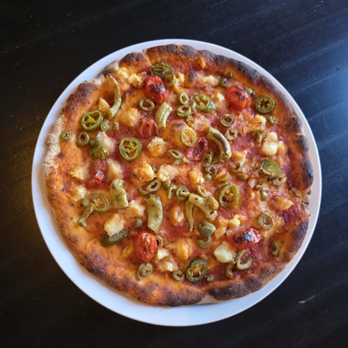 Pizza Scharfer Zahn (scharf, vegan), Ø 30 cm