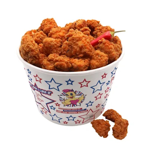 XXL Bucket Spicy Chicken Poppins (scharf, halal), 500 g