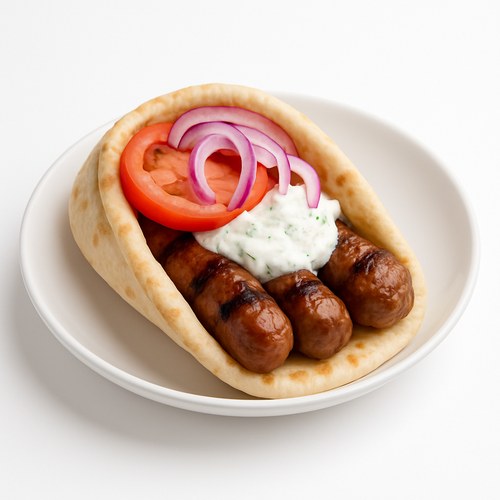 Wurst in Pita