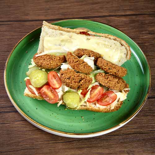 Croque Falafel Hummus