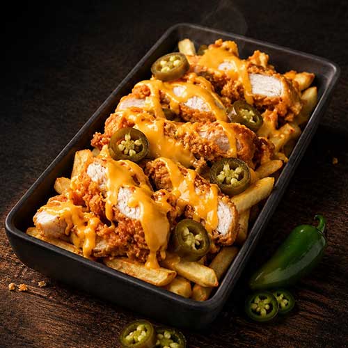 Hot Cheesy Chicken Fries