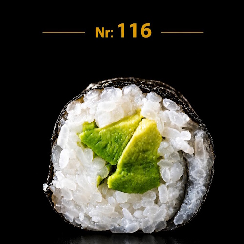 Maki Avocado (vegetarisch), 8 Stück