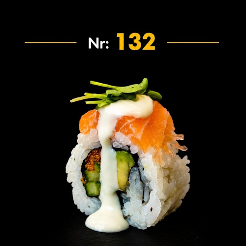 Salmon Topping Inside Out Roll, 8 Stück