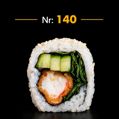 Shrimp Vegan Inside Out Roll, 8 Stück