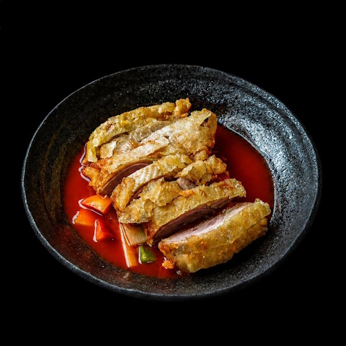 Knusprige Ente mit süß-sauer Sauce