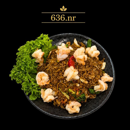 Bratreis mit 8 x Tiger-Shrimps