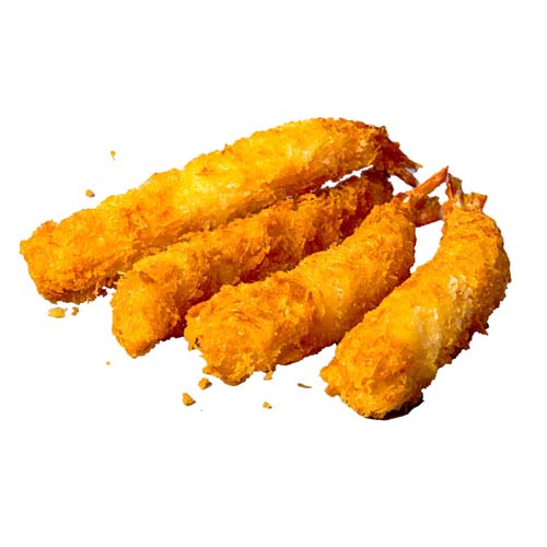 2: Frittierte Tempura-Garnelen, 4 Stück