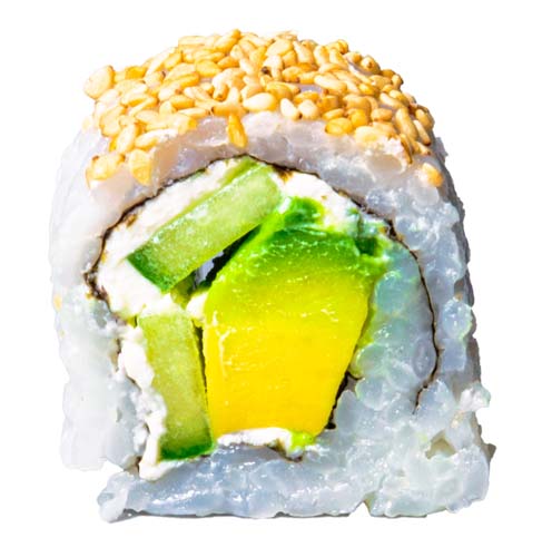 93: Inside Out Avocado, Frischkäse, Gurke (vegetarisch, vegan), 8 Stück