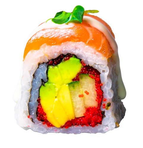 57: Inside Out Avocado, Gurke, Masago, 8 Stück