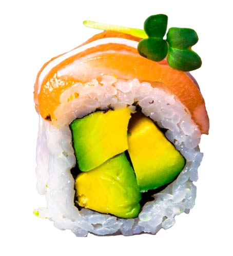 50: Inside Out Avocado, Lachs on top, 8 Stück