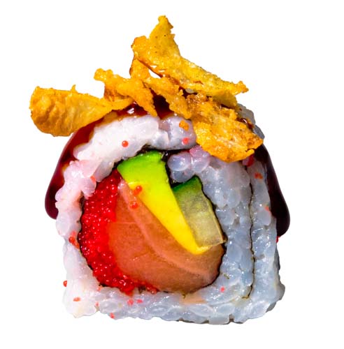 56: Inside Out Lachs, Masago, Avocado, Gurke, 8 Stück