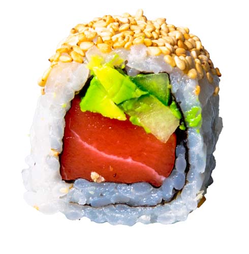 97: Inside Out Veganer Lachs, Avocado, Gurke (vegetarisch, vegan), 8 Stück