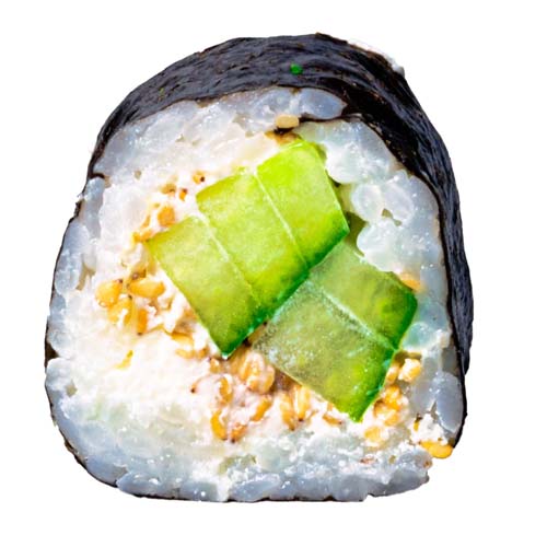 32: Maki Gurke, Frischkäse, Sesam (vegetarisch, vegan), 8 Stück