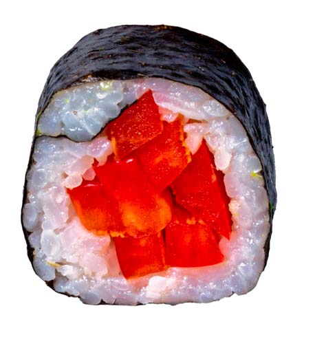 34: Maki Paprika (vegetarisch, vegan), 8 Stück