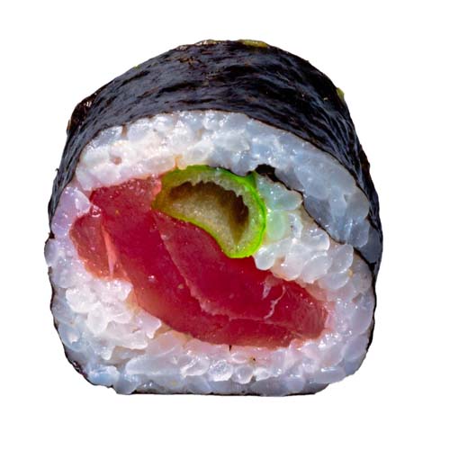 25: Maki Tuna, Lauchzwiebeln, Spicy-Sauce, 8 Stück