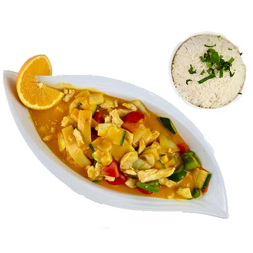 Mango Chicken im Wok