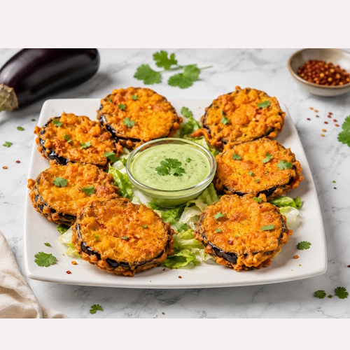 Bengan Pakora (gebacken)