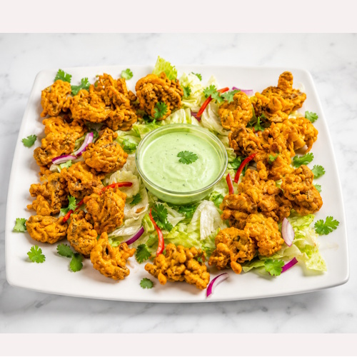 Champignons Pakora (gebacken)