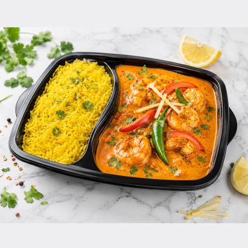 Scampi Curry (mittelscharf)