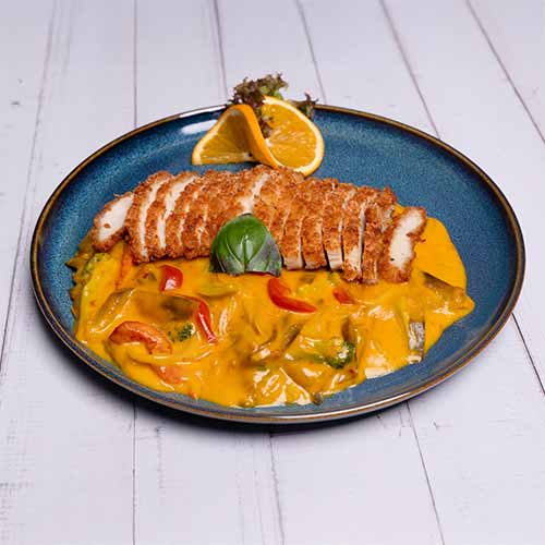 Huhn mit Mango-Sauce