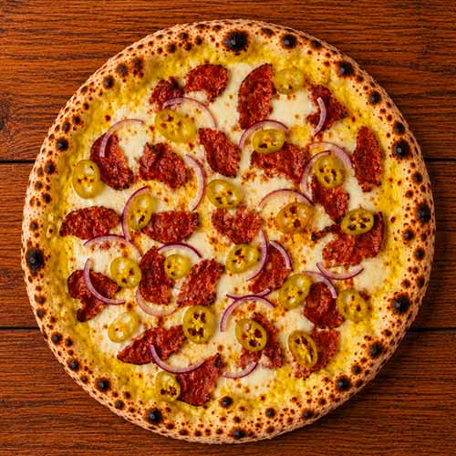 Pizza Hollandaise Sucuk (Halal), Ø 33 cm